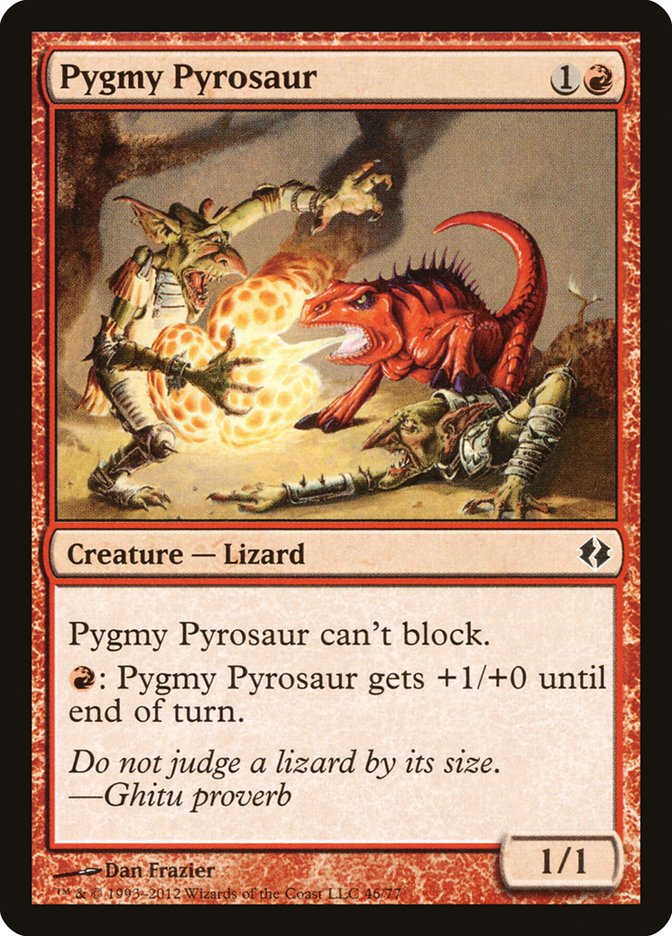 Pygmy Pyrosaur [Duel Decks: Venser vs. Koth] | Galaxy Games LLC