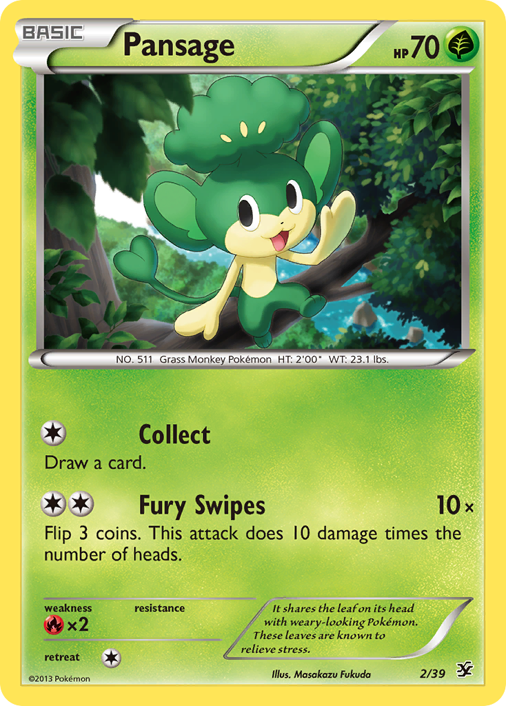 Pansage (2/39) [XY: Kalos Starter Set] | Galaxy Games LLC