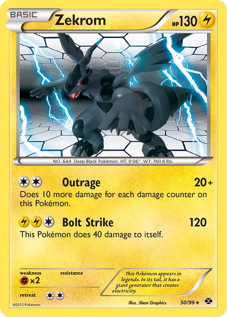 Zekrom (50/99) (Theme Deck Exclusive) [Black & White: Next Destinies] | Galaxy Games LLC