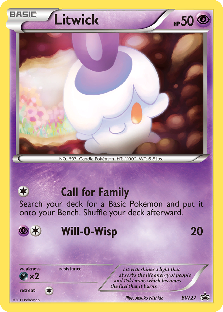 Litwick (BW27) [Black & White: Black Star Promos] | Galaxy Games LLC