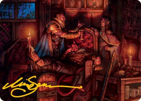 Long Rest Art Card (Gold-Stamped Signature) [Dungeons & Dragons: Adventures in the Forgotten Realms Art Series] | Galaxy Games LLC