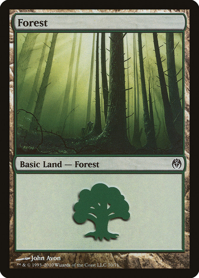 Forest (70) [Duel Decks: Phyrexia vs. the Coalition] | Galaxy Games LLC