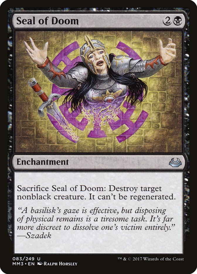 Seal of Doom [Modern Masters 2017] | Galaxy Games LLC