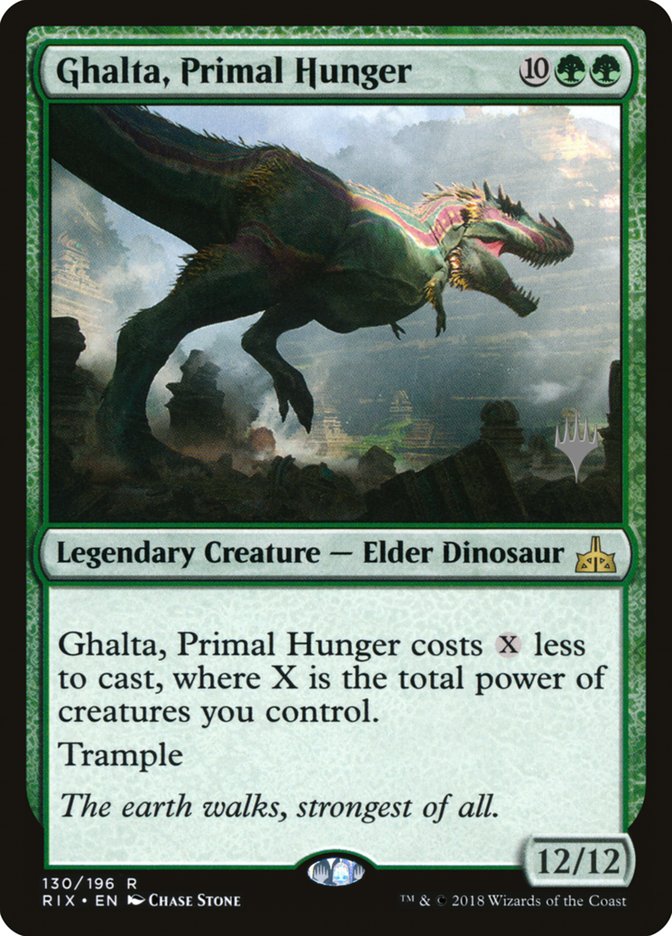 Ghalta, Primal Hunger (Promo Pack) [Rivals of Ixalan Promos] | Galaxy Games LLC