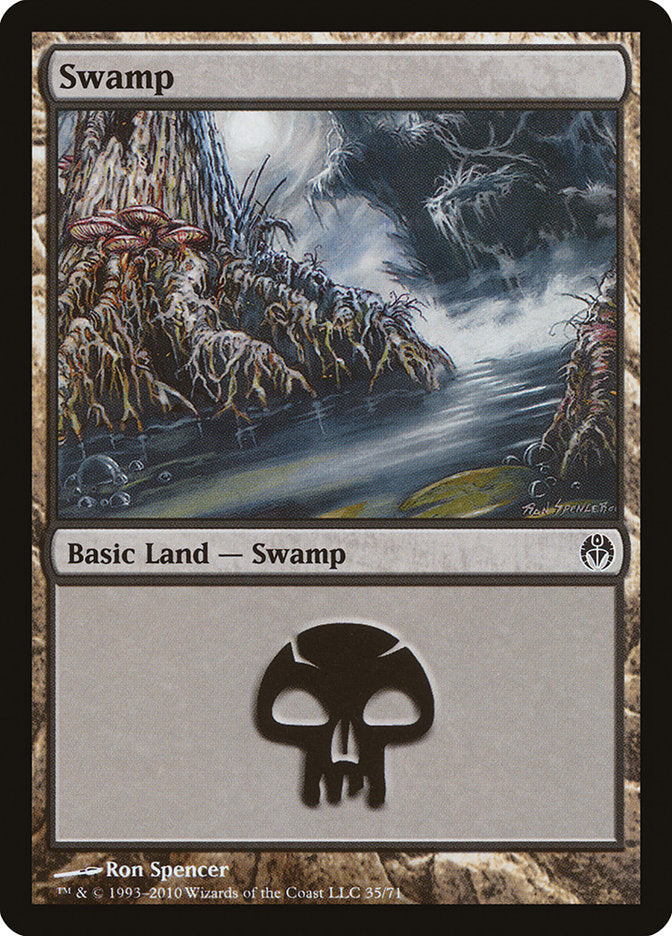 Swamp (35) [Duel Decks: Phyrexia vs. the Coalition] | Galaxy Games LLC