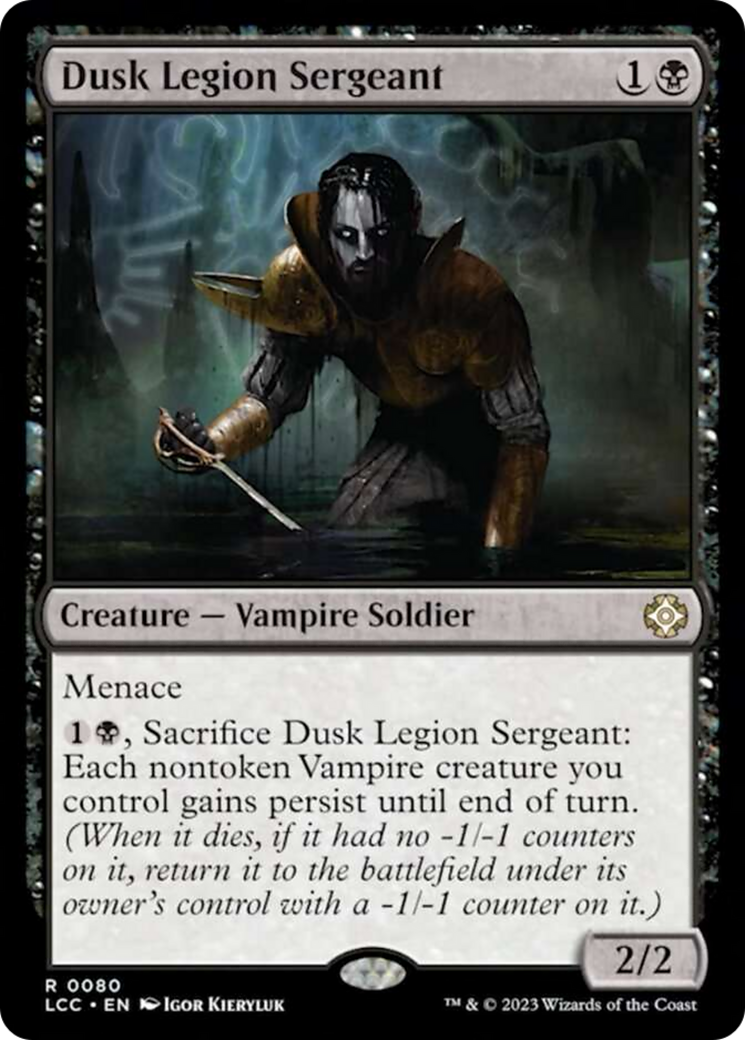 Dusk Legion Sergeant [The Lost Caverns of Ixalan Commander] | Galaxy Games LLC