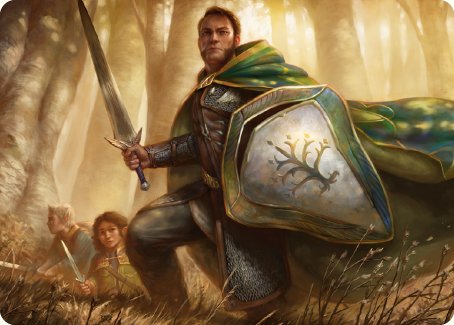 Boromir, Warden of the Tower Art Card [The Lord of the Rings: Tales of Middle-earth Art Series] | Galaxy Games LLC