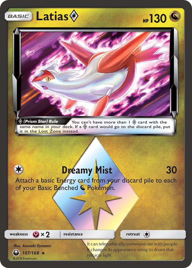 Latias (107/168) (Prism Star) [Sun & Moon: Celestial Storm] | Galaxy Games LLC