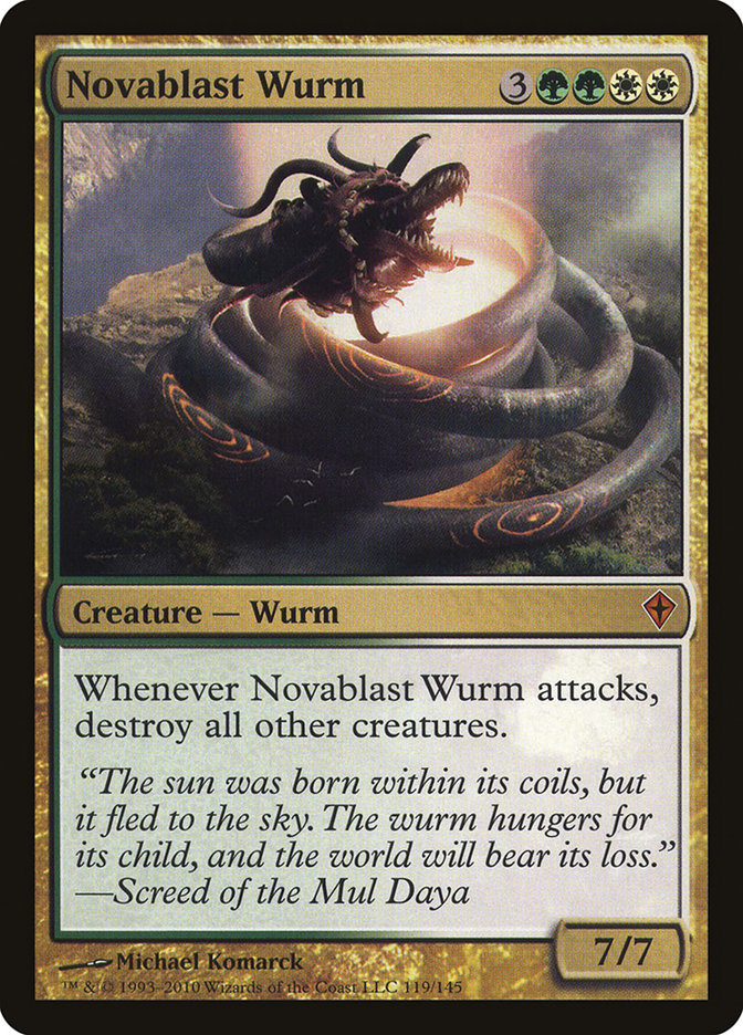 Novablast Wurm [Worldwake] | Galaxy Games LLC