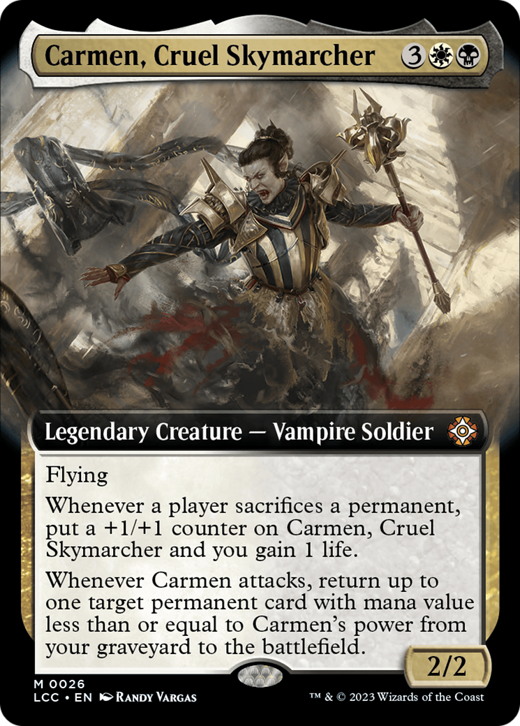 Carmen, Cruel Skymarcher (Extended Art) [The Lost Caverns of Ixalan Commander] | Galaxy Games LLC