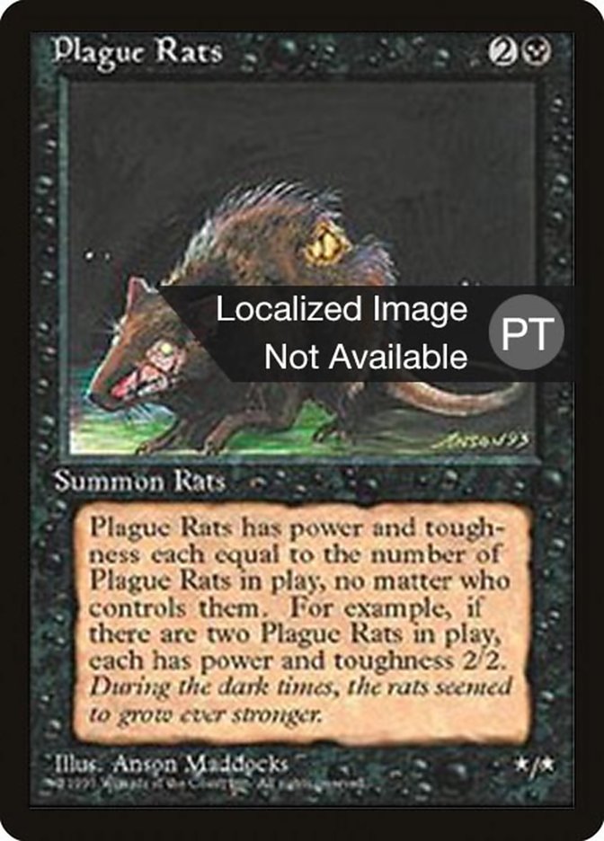 Plague Rats [Fourth Edition (Foreign Black Border)] | Galaxy Games LLC