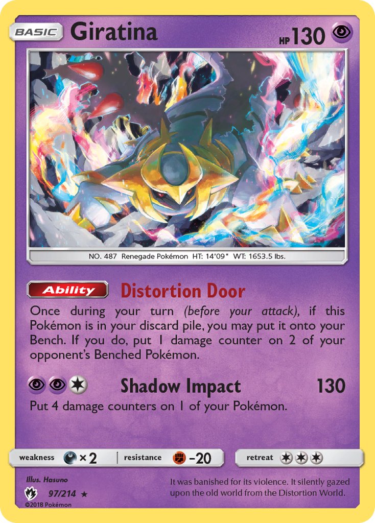 Giratina (97/214) (Theme Deck Exclusive) [Sun & Moon: Lost Thunder] | Galaxy Games LLC