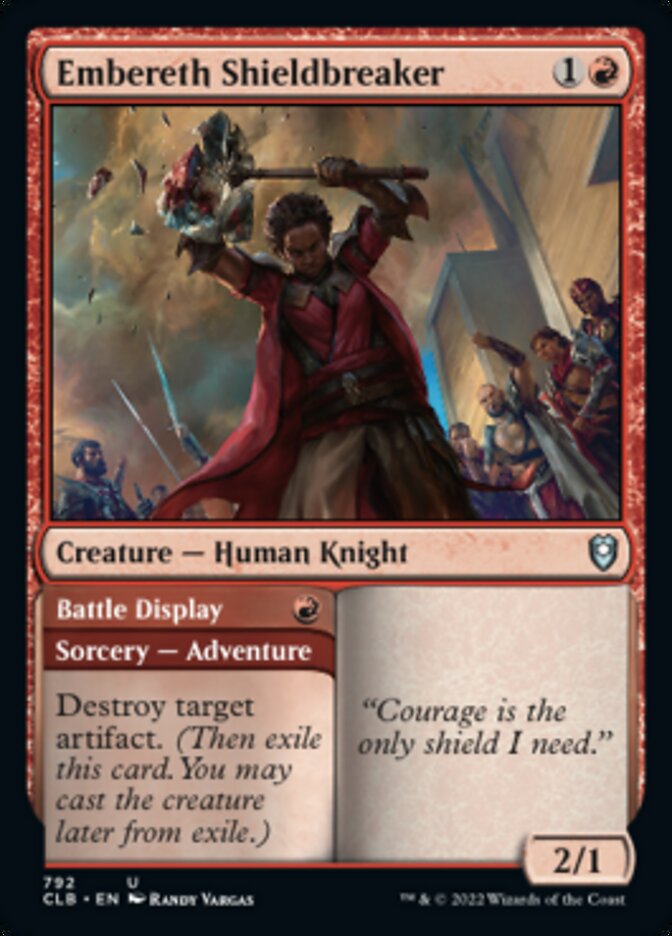 Embereth Shieldbreaker // Battle Display [Commander Legends: Battle for Baldur's Gate] | Galaxy Games LLC