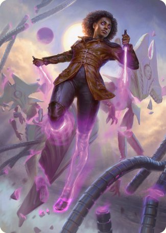 Kaya, Intangible Slayer Art Card [Phyrexia: All Will Be One Art Series] | Galaxy Games LLC