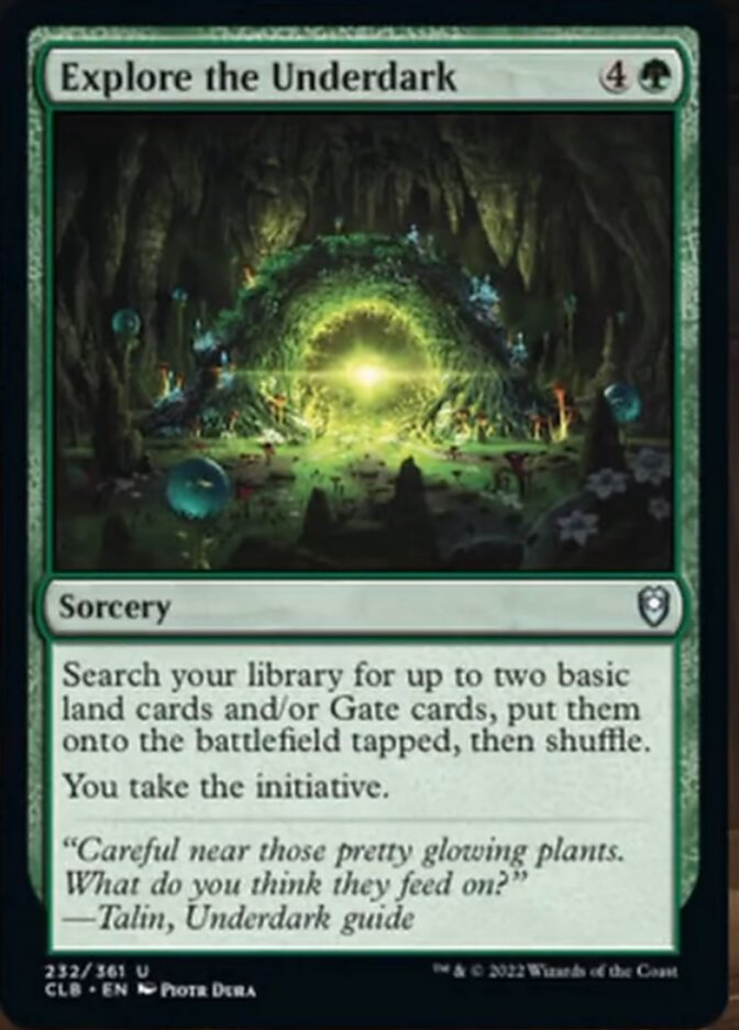 Explore the Underdark [Commander Legends: Battle for Baldur's Gate] | Galaxy Games LLC
