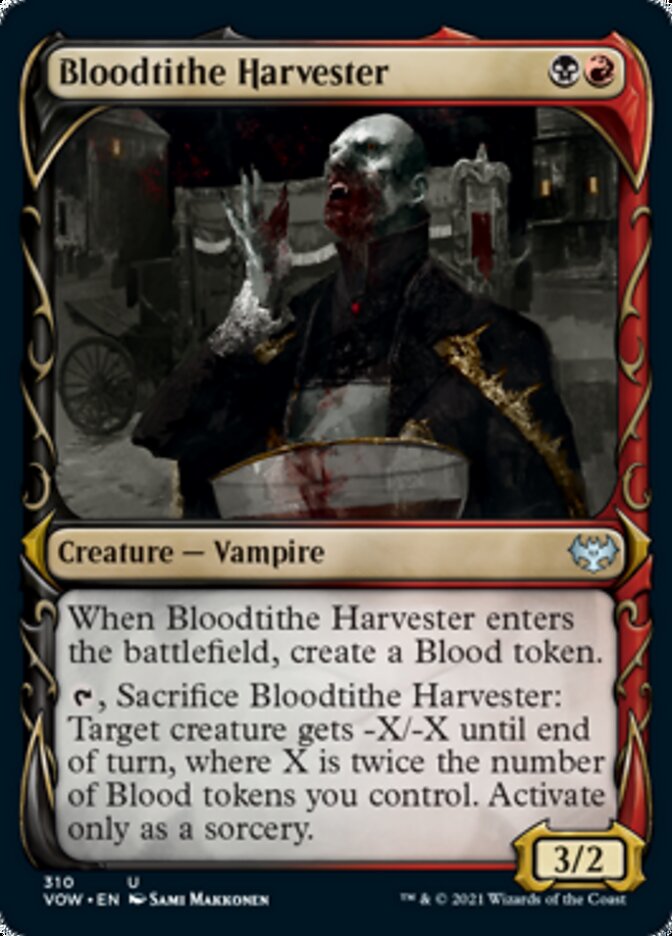 Bloodtithe Harvester (Showcase Fang Frame) [Innistrad: Crimson Vow] | Galaxy Games LLC