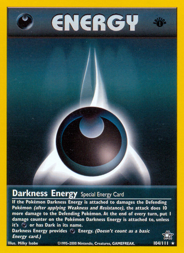 Darkness Energy (104/111) [Neo Genesis 1st Edition] | Galaxy Games LLC