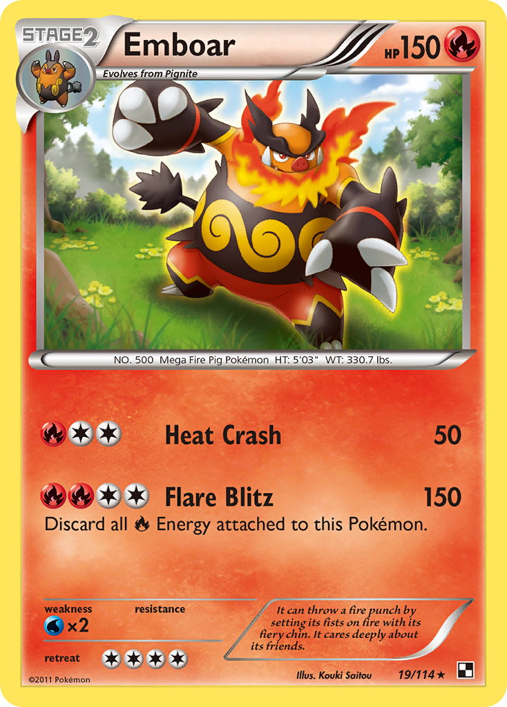 Emboar (19/114) [Black & White: Base Set] | Galaxy Games LLC