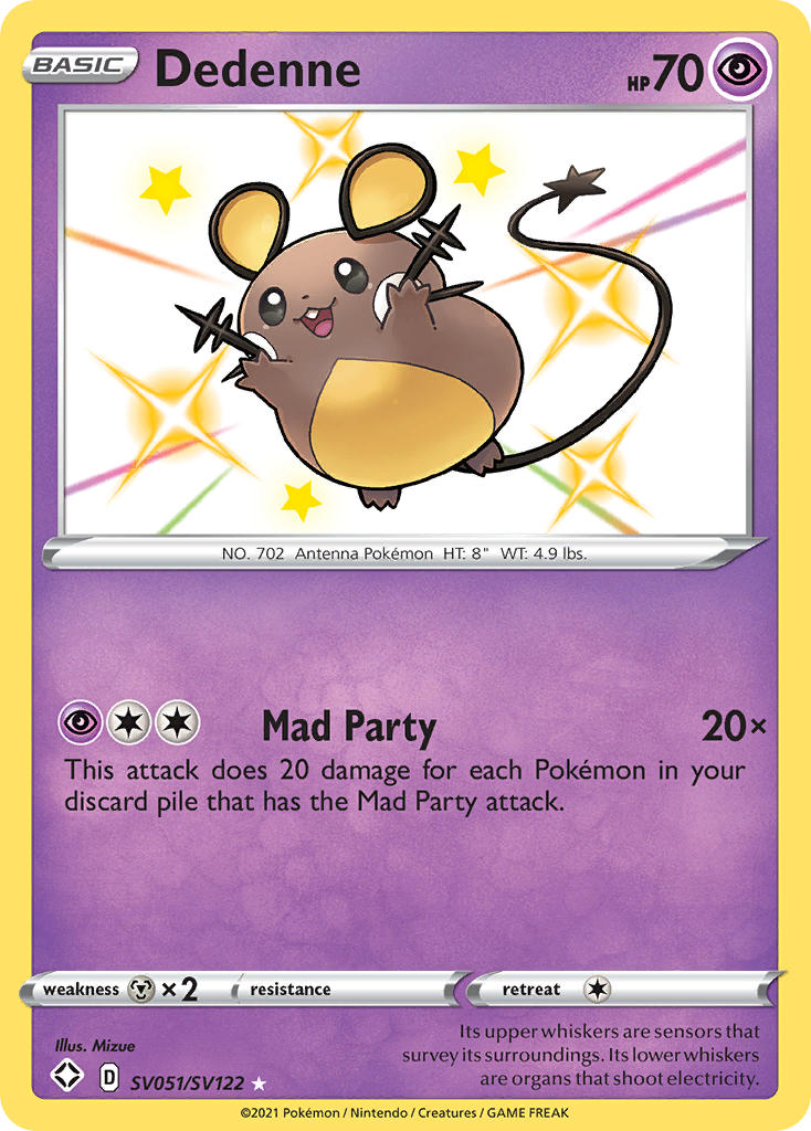 Dedenne (SV051/SV122) [Sword & Shield: Shining Fates] | Galaxy Games LLC