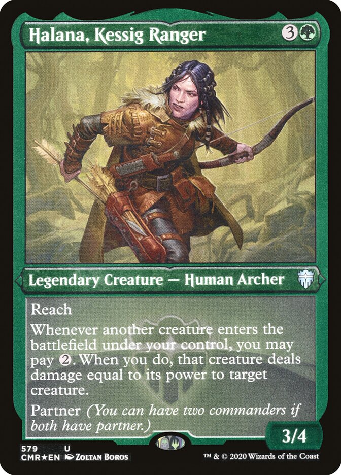 Halana, Kessig Ranger (Foil Etched) [Commander Legends] | Galaxy Games LLC