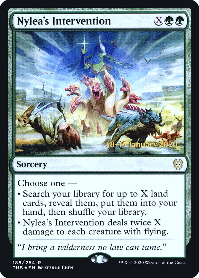 Nylea's Intervention [Theros Beyond Death Prerelease Promos] | Galaxy Games LLC