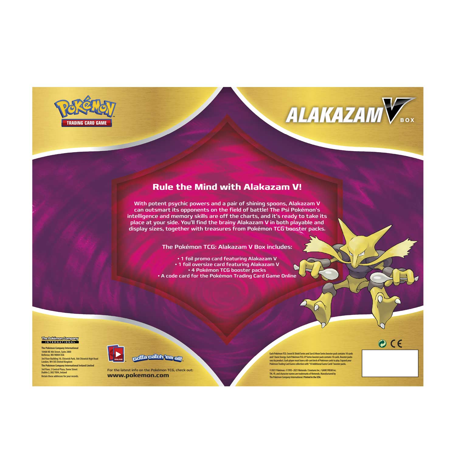 Sword & Shield: Vivid Voltage - Alakazam V Box | Galaxy Games LLC