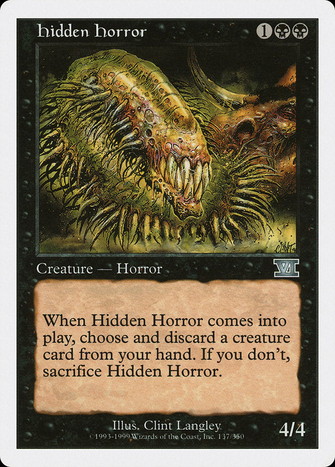 Hidden Horror [Classic Sixth Edition] | Galaxy Games LLC