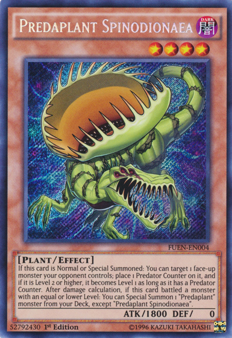 Predaplant Spinodionaea [FUEN-EN004] Secret Rare | Galaxy Games LLC