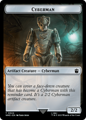 Human (0006) // Cyberman Double-Sided Token [Doctor Who Tokens] | Galaxy Games LLC