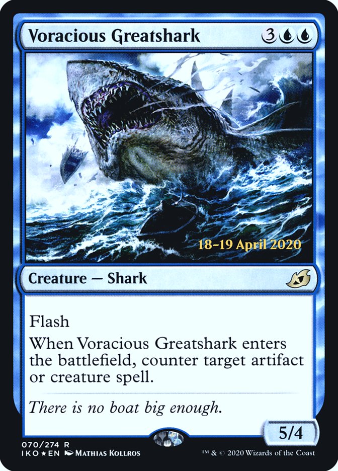 Voracious Greatshark [Ikoria: Lair of Behemoths Prerelease Promos] | Galaxy Games LLC