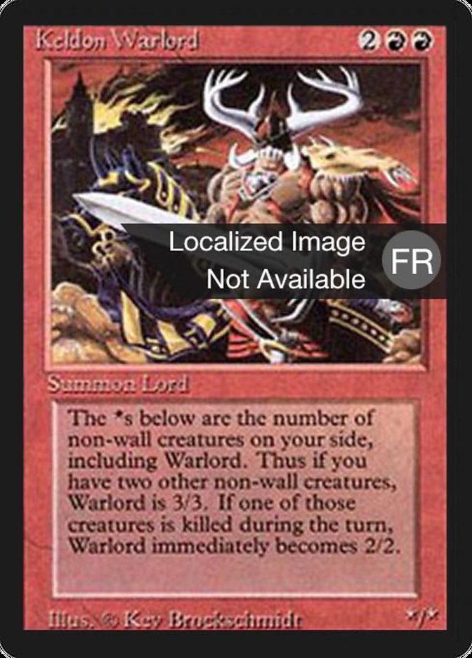 Keldon Warlord [Foreign Black Border] | Galaxy Games LLC