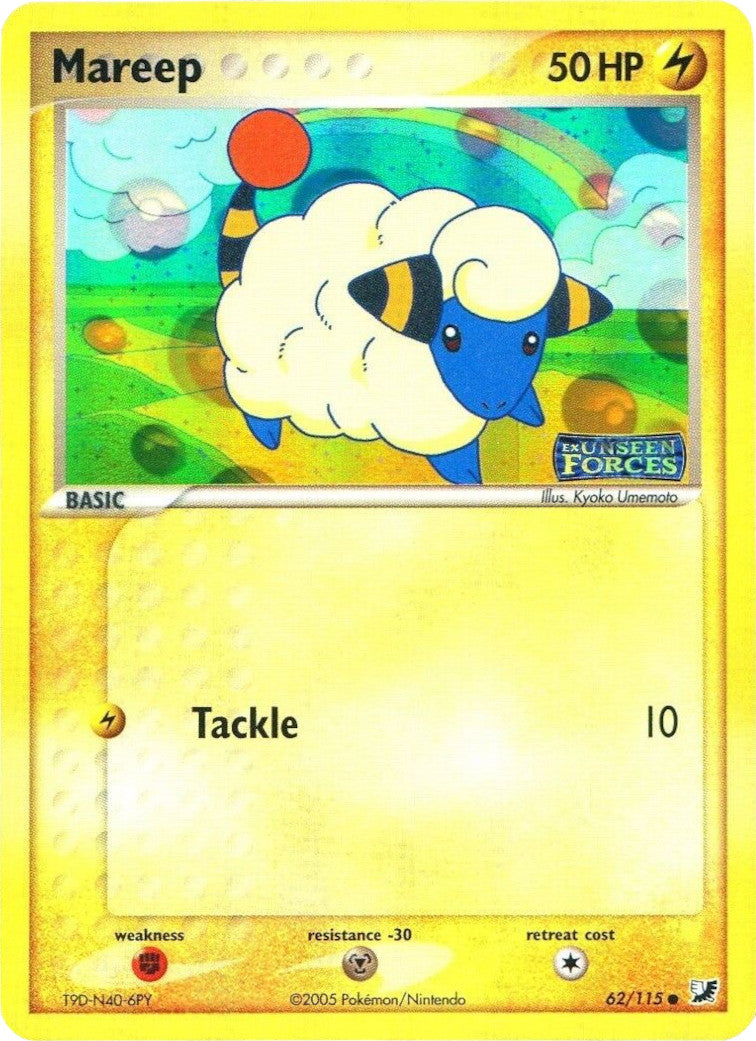 Mareep (62/115) (Stamped) [EX: Unseen Forces] | Galaxy Games LLC