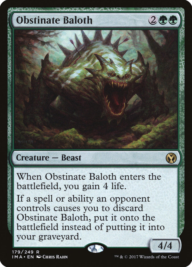 Obstinate Baloth [Iconic Masters] | Galaxy Games LLC