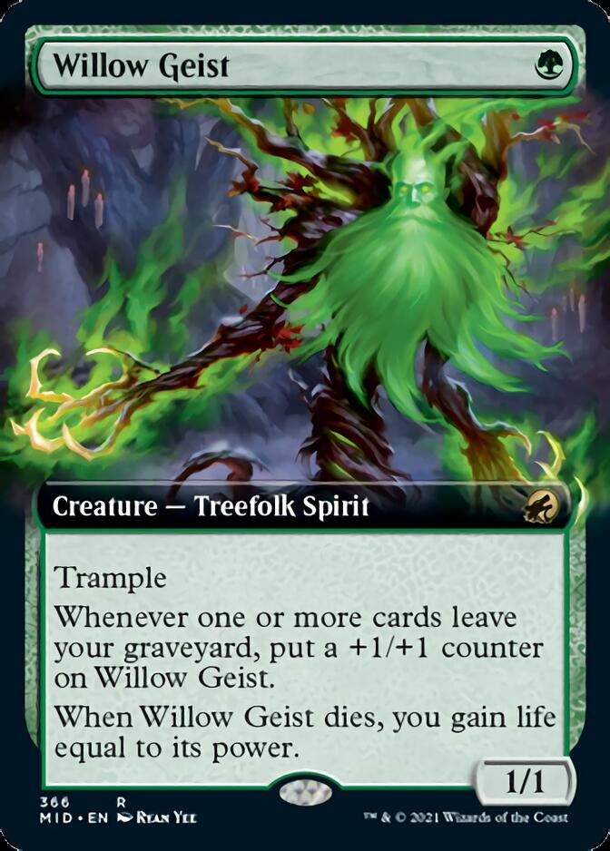 Willow Geist (Extended Art) [Innistrad: Midnight Hunt] | Galaxy Games LLC