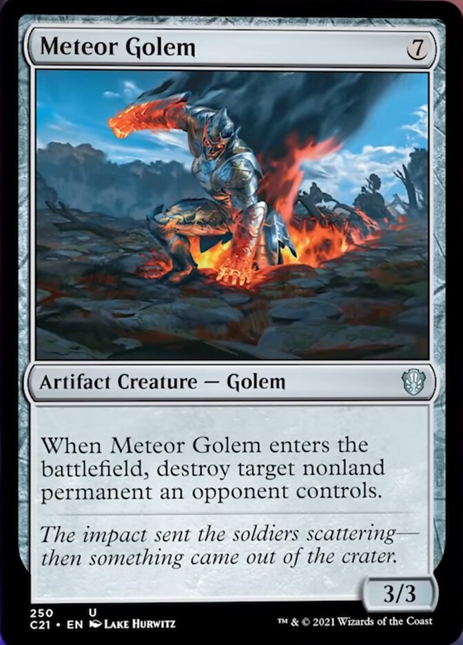 Meteor Golem [Commander 2021] | Galaxy Games LLC