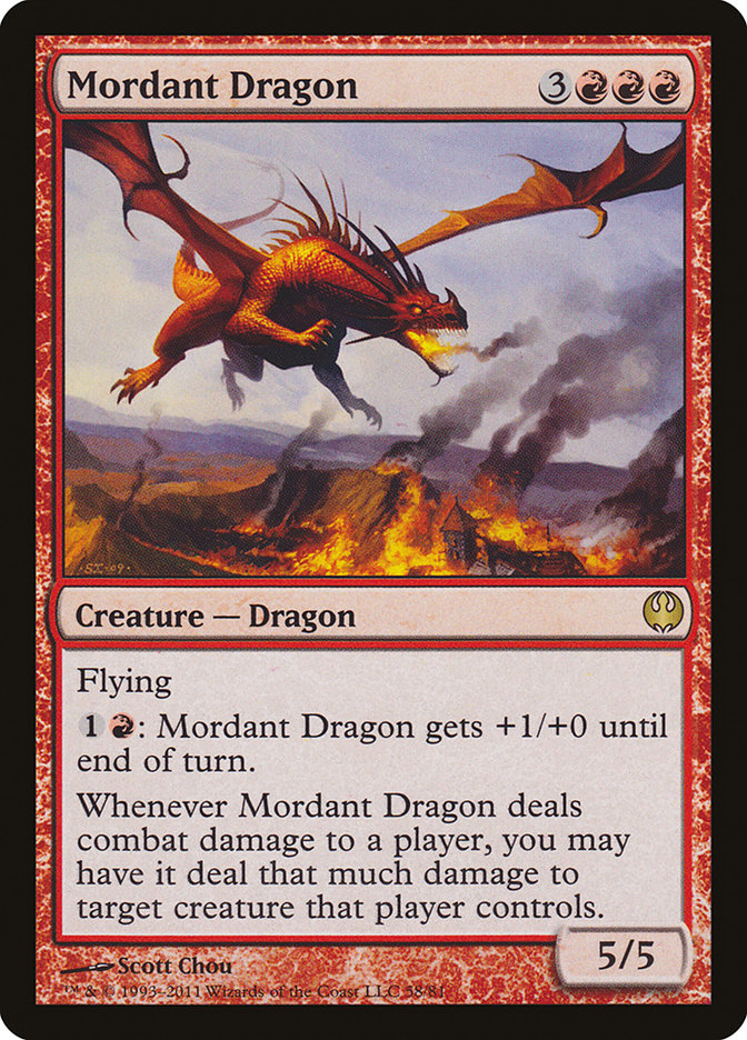 Mordant Dragon [Duel Decks: Knights vs. Dragons] | Galaxy Games LLC