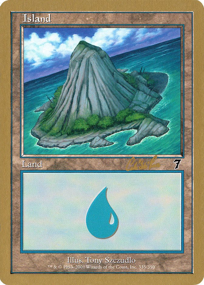 Island (cr335b) (Carlos Romao) [World Championship Decks 2002] | Galaxy Games LLC