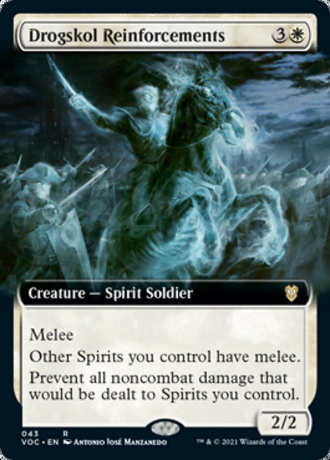 Drogskol Reinforcements (Extended Art) [Innistrad: Crimson Vow Commander] | Galaxy Games LLC
