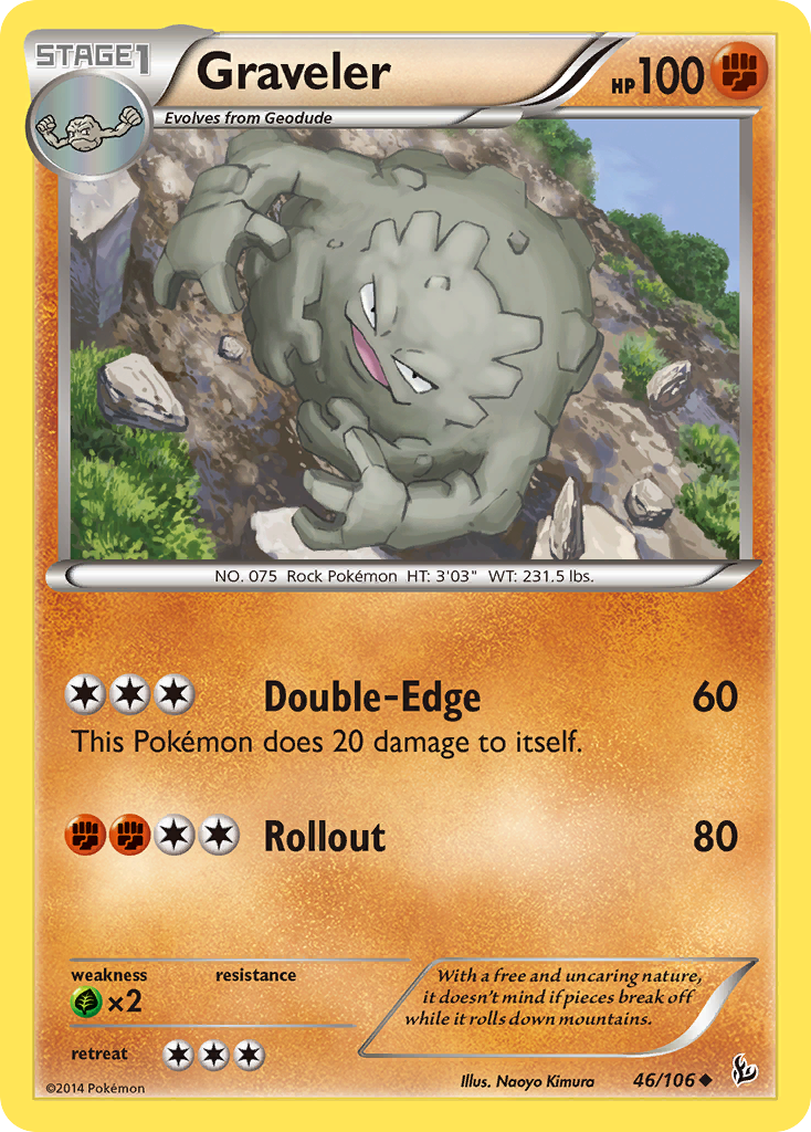 Graveler (46/106) [XY: Flashfire] | Galaxy Games LLC