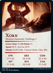 Xorn Art Card [Dungeons & Dragons: Adventures in the Forgotten Realms Art Series] | Galaxy Games LLC