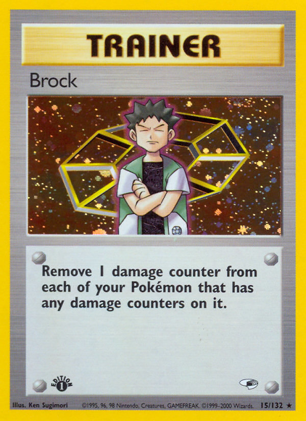 Brock (15/132) [Gym Heroes 1st Edition] | Galaxy Games LLC