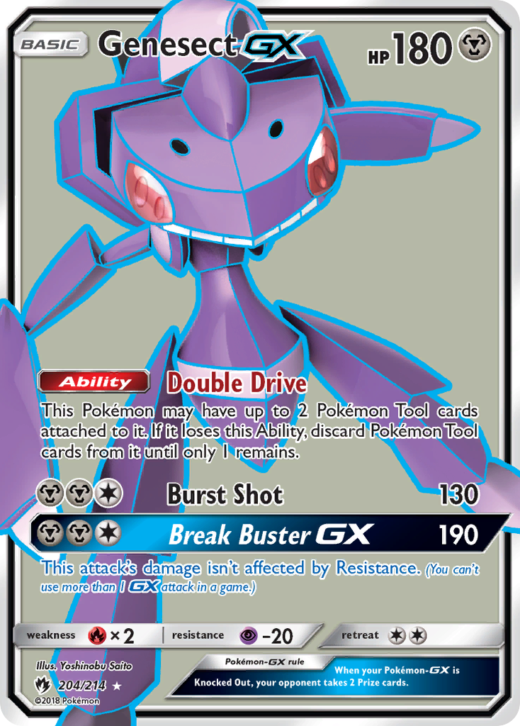 Genesect GX (204/214) [Sun & Moon: Lost Thunder] | Galaxy Games LLC