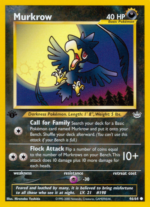 Murkrow (46/64) [Neo Revelation 1st Edition] | Galaxy Games LLC