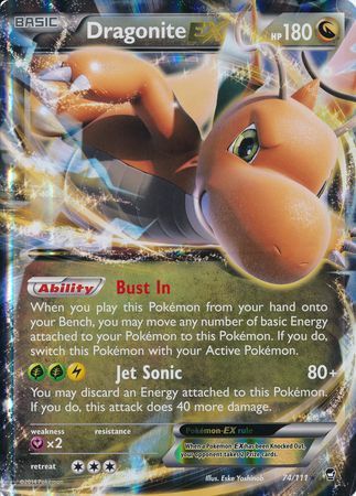 Dragonite EX (74/111) (Jumbo Card) [XY: Furious Fists] | Galaxy Games LLC