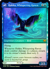 Alrund, God of the Cosmos // Hakka, Whispering Raven [Kaldheim Prerelease Promos] | Galaxy Games LLC