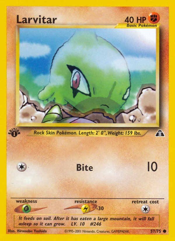 Larvitar (57/75) [Neo Discovery 1st Edition] | Galaxy Games LLC