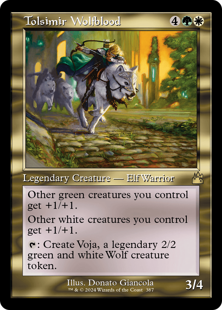 Tolsimir Wolfblood (Retro Frame) [Ravnica Remastered] | Galaxy Games LLC