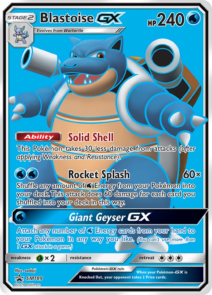 Blastoise GX (SM189) [Sun & Moon: Black Star Promos] | Galaxy Games LLC