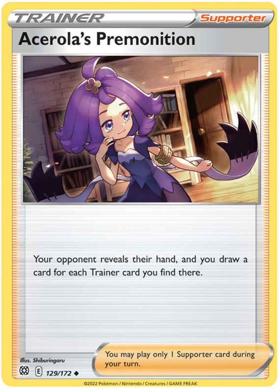 Acerola's Premonition (129/172) [Sword & Shield: Brilliant Stars] | Galaxy Games LLC