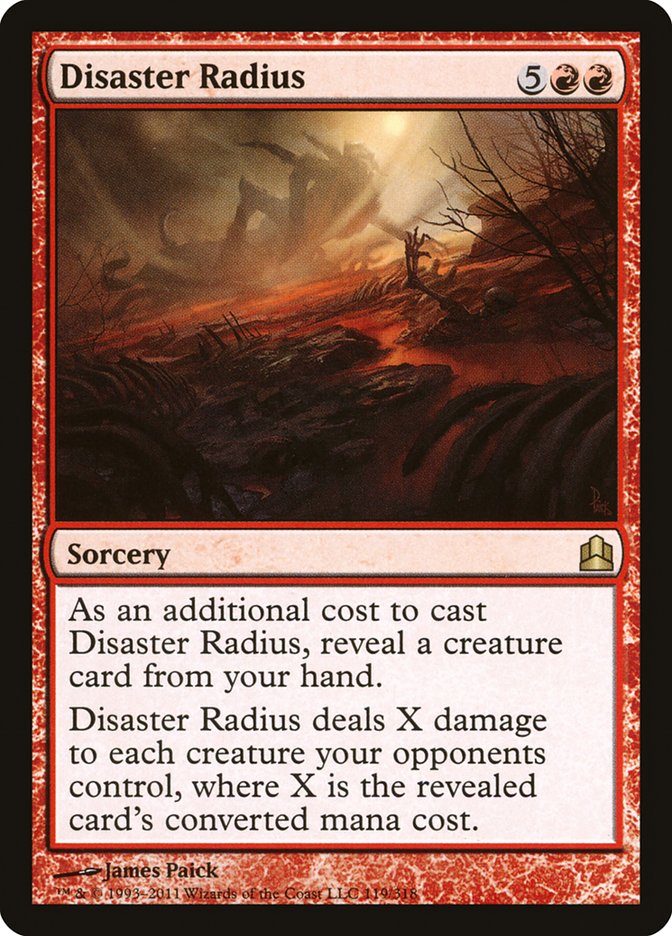 Disaster Radius [Commander 2011] | Galaxy Games LLC